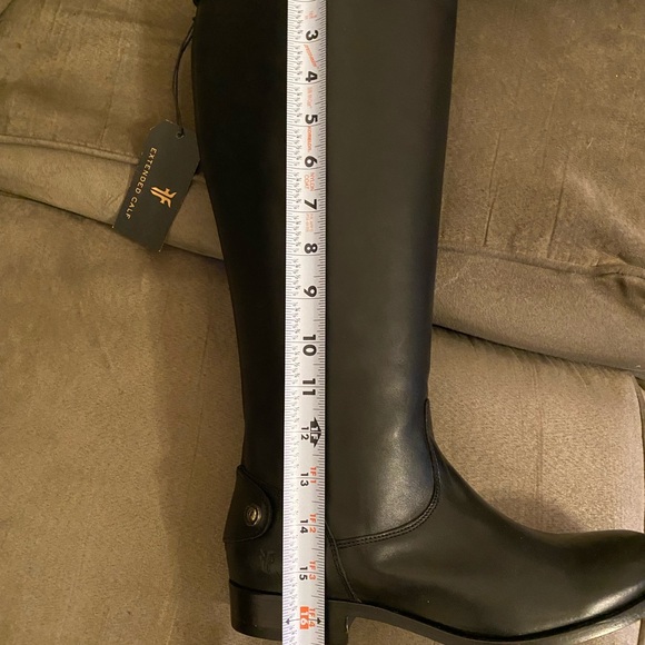 FRYE Women's Extended Calf Melissa Button Back Zip Tall Boots 8M BRAND NEW!! - Picture 11 of 13